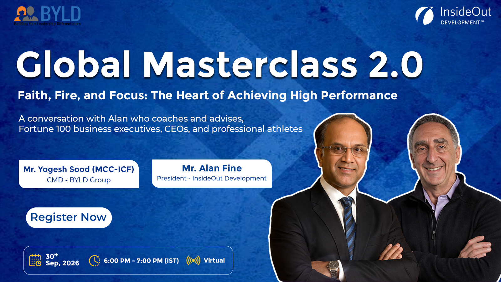 ICF Level 2 Coach Certification Program, starts 26th September 2026, 11:00 AM to 5:00 PM IST